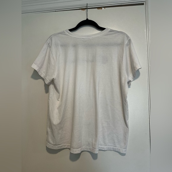 Champion 90s Mens XL White Felt Logo Applique Short Sleeve Casual Grunge. - Picture 2 of 13